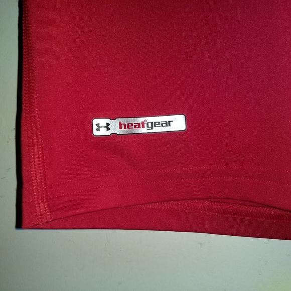 UNDER ARMOUR T-SHIRT ๐ Heatgear Compression Red L - Picture 2 of 5